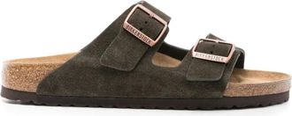 Birkenstock Sliders, male, Brown, Size: 10 US Slider Narrow Fit
