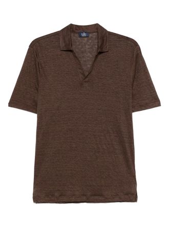 Barba Linnen T-shirt - Bruin