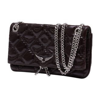 Zadig&Voltaire Womens Rock Ii Crossbody Bag Brown Calfskin