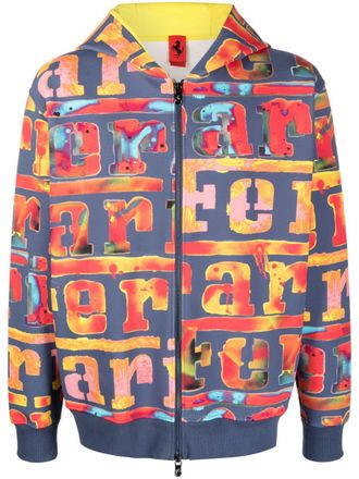 Ferrari Felpa con stampa - Blu