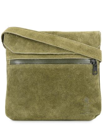 As2ov square shoulder bag - men - Suede - One Size - Green