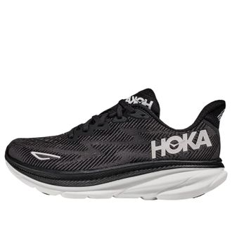 Hoka One One Clifton 9 2E Wide Black White 1132210-BWHT