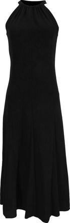 Dries Van Noten Halter Dress in Black Polyester