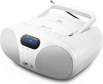Muse Radio Cd Portatil Blanca - Md208dbw Muse