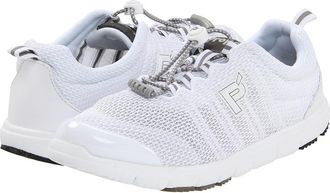 Propét Travel Walker II Womens Lace up casual Shoes White : 6.5 N (AA), Canvas/Cotton/Synthetic