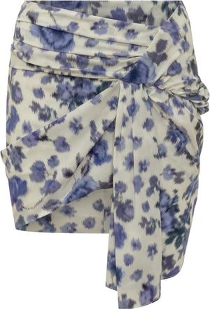 Isabel Marant Isabel Marant, Short Skirts, female, Blue, Size: S Draped Mini Skirt