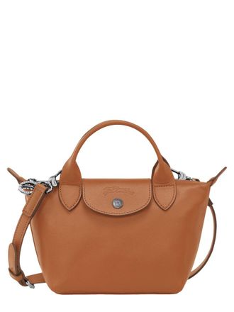 Longchamp Brown Compact Leather Shoulder Bag