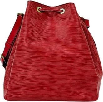 Louis Vuitton Pre-owned Bucket Bags, female, Red, Size: ONE SIZE Pre-owned Bucket Bag
