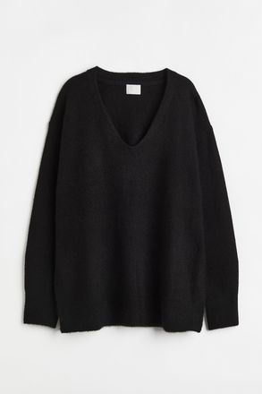 H&M Oversized-Pullover - Schwarz