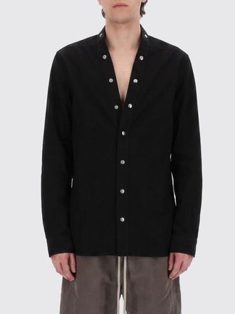 Rick Owens Rick Owens DRKSHDW Camicia a maniche lunghe in cotone con scollo a V e chiusura con bottoni