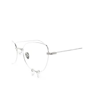 Yvmin 26609SLV00NN Crystal-Embellished Cat-Eye Eyeglasses - Silver
