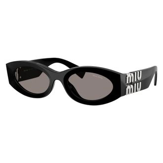 Miu Miu Sunglasses, unisex, Black, Size: 54 MM 0MU 11Ws Oval Sunglasses