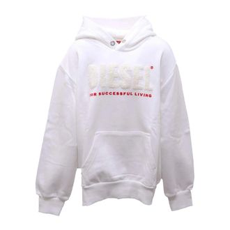 Diesel Kids Sweatshirts, male, White, 10 Y, Skalo Kid Sweatshirt