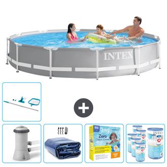 Intex Piscina Prism Frame Redonda - 366x76 Cm - 8-piezas Scb28