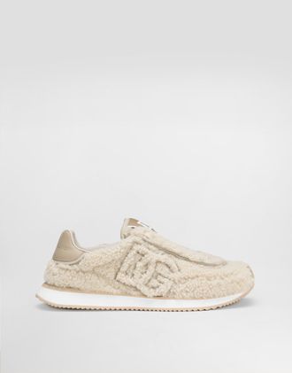 Dolce & Gabbana Dg Cushion Sheepskin Sneakers - Woman Sneakers Multicolor 36.5