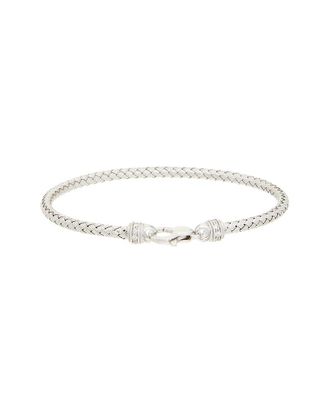 Meshmerise 0.06 Ct. Tw. Diamond 18K Gold Over Silver Bangle Bracelet