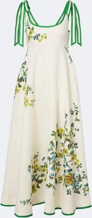 Alemais Al&eacute;mais Phyllis floral linen maxi dress