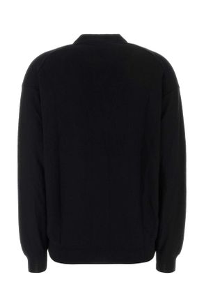 Christophe Lemaire Wool-Acrylic Knit Cardigan - Black