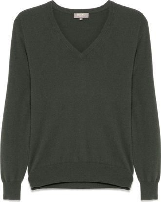 N.Peal Phoebe V-Neck jumper - Green