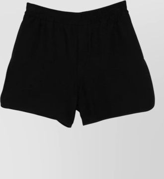 Emporio Armani cotton blend shorts patterned design waistband