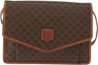 Celine Pre-owned Vintage Canvas Cross Body Bag - Dames - Vintage Schoudertas - Bruin - ONE Size - Vintage