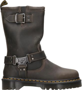 Dr. Martens Anistone Hi - Dames - Enkellaarsjes - Bruin - 40 EU - Leer - Schoenen