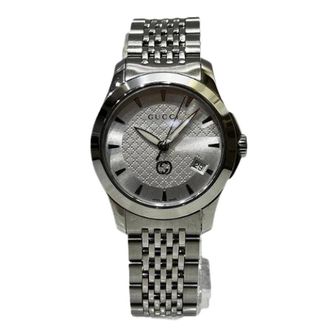 Gucci Pre-owned Watches, female, Gray, Size: ONE SIZE Pre-owned G-Timeless Stainless Steel Watch