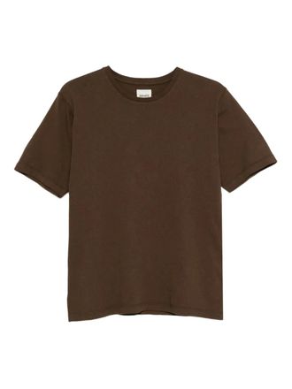 Khaite round-neck cotton T-shirt - Brown