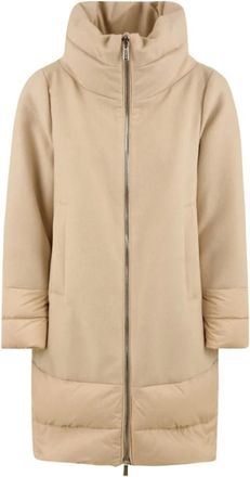 Moorer Lange Jas - Dames - Parka Jassen - Beige - XS - Wol - Jassen