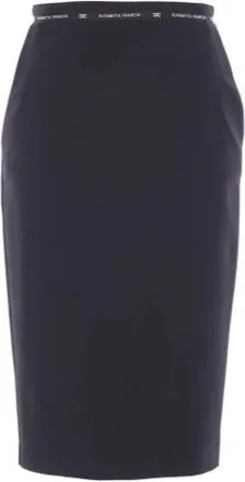 Elisabetta Franchi Gonna Con Nastro Logo