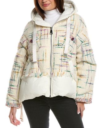 Khrisjoy Khris Wool-Blend Tweed Puffer Jacket