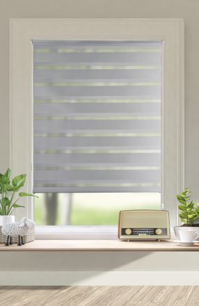 My Home Doppelrollo »Dark« Lichtschutz Sichtschutz ohne Bohren freihängend Klemmfix, Fixmass, strukturiert, uni, monochrom, basic, Klemmträger