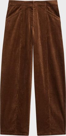 Theory Front-Seam Micro Corduroy Pants