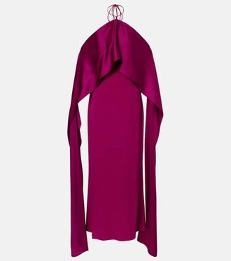 Taller Marmo Nan draped satin gown