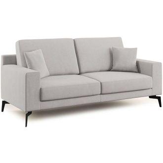 Divani.Store Prestige Sof&aacute; Moderno En Microfibra Desmontable 206 Cm Gris Claro