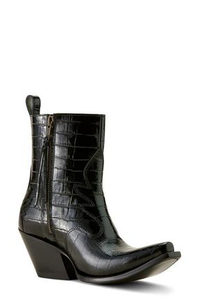 Ariat Jade X Toe Cowyboy Boot in Luxe Caviar Croc Print at Nordstrom, Size 6.5