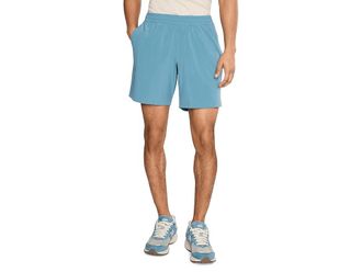 Beyond Yoga Long Run 7 Unlined Shorts Mens Shorts Harbor Blue : 2XL 7, Elastane/Polyester