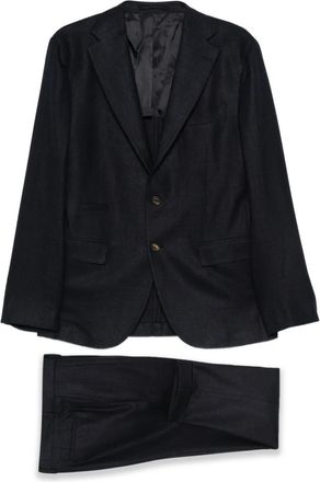 Eleventy Pak met enkele rij knopen - Blauw