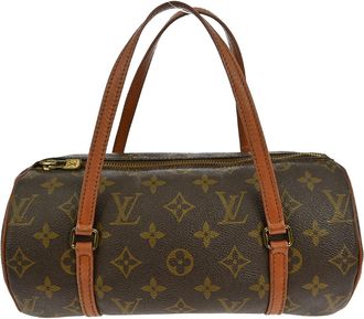 Louis Vuitton Papillon Handbag Monogram Canvas Brown Canvas Handbag (Pre-Owned)