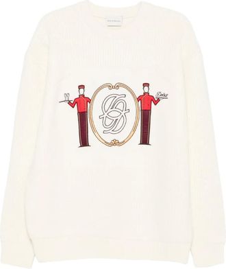 Drôle de Monsieur Groom sweater - men - Merino - L - White