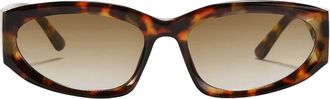 Fifth and Ninth Shea 59mm Polarized Gradient Oval Sunglasses in Torte/Brown at Nordstrom