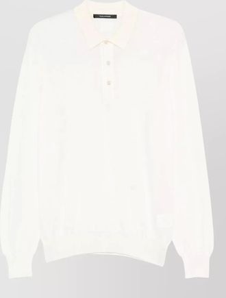 Tagliatore zeno long sleeve polo knitwear
