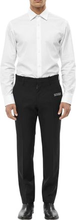 Off-white Black Tailored Printed Trousers