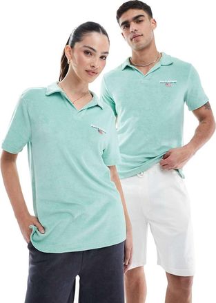 Polo Ralph Lauren Sport Capsule - Polo in spugna di cotone verde chiaro con logo piccolo sul petto