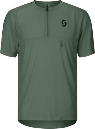 Scott Tee Vertic Zip S/S Velotrikot f&uuml;r Herren | oliv