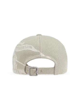 Burberry Mens Ekd Logo Baseball Cap Grey Accessories > Beanies & Hats