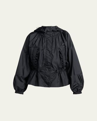 Moncler Imaginaire Canvas Short Parka