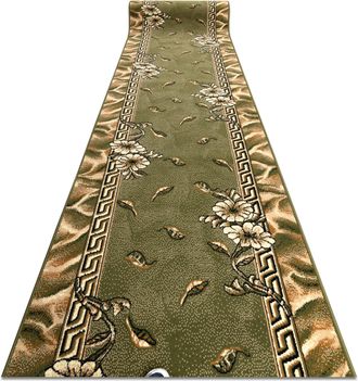 RugsX Passatoia Bcf Trio Verde 100 Cm Green 100x370 Cm