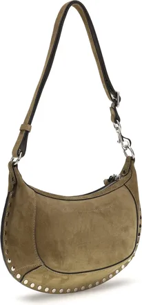 Isabel Marant Womens Shoulder Bag Oskan Moon Taupe Calf Leather