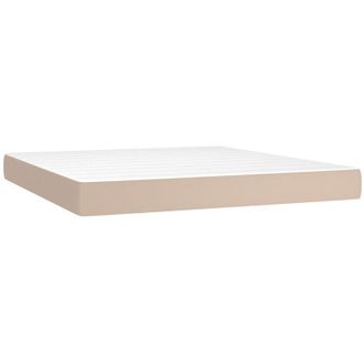 vidaXL Vidaxl - Colch&oacute;n De Muelles Ensacados Cuero Sint&eacute;tico 180x200x20 Cm
